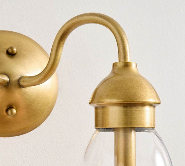 Nydoreth Copper Glass Wall Lamp