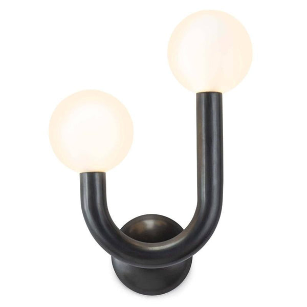 Zoshaos Modern Brass Glass Wall Lamp