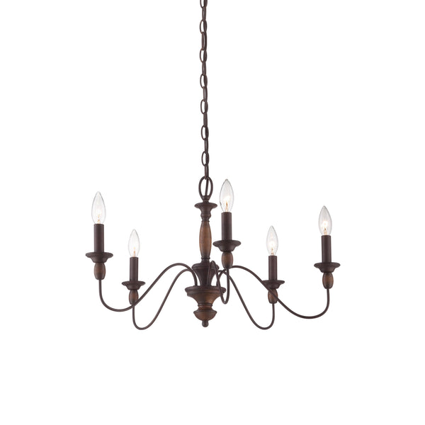 Cutheus Vintage Industrial Wooden Chandelier