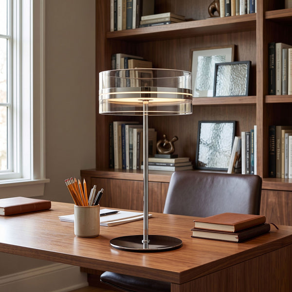 Impex Florina Chrome Table Lamp