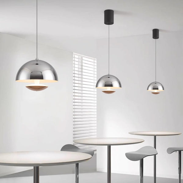 Pendant Light Induction Modern Minimalist Dome Bud, Iron