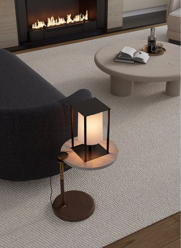 Industrial Cage Frame Table Lamp