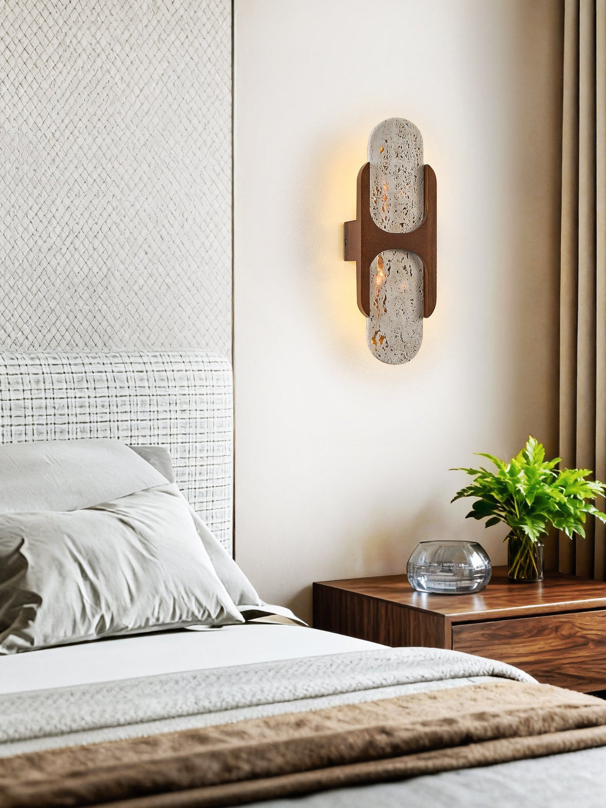 Isla Travertine Wall Light