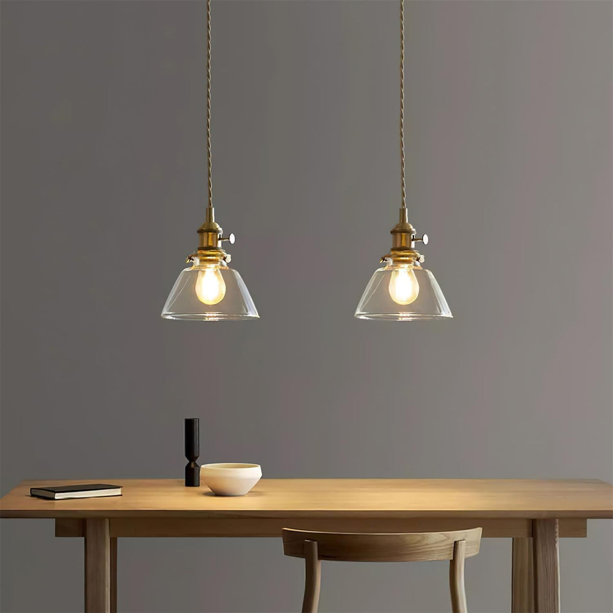 Glint Clear Glass Pendant Light