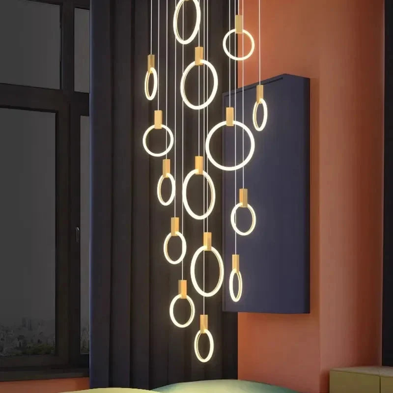 Jenne Modern Stairway Chandelier - Ceiling Light