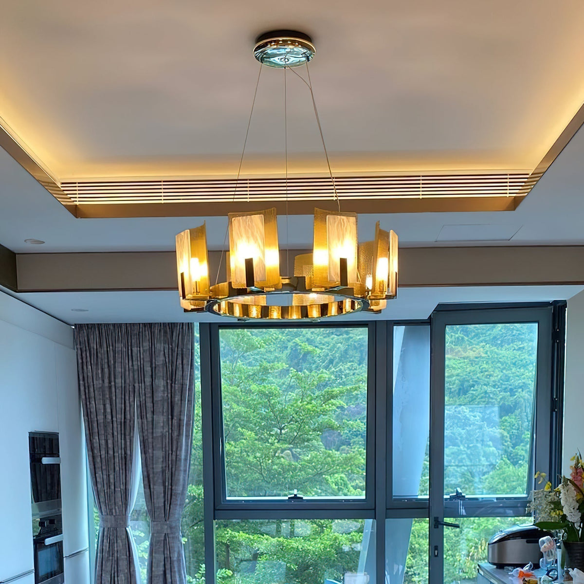 Nyraeila Postmodern Luxury Alabaster Round Chandelier