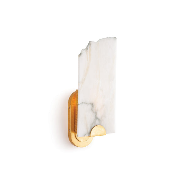 Olphaiel Brass Alabaster Wall Lamp
