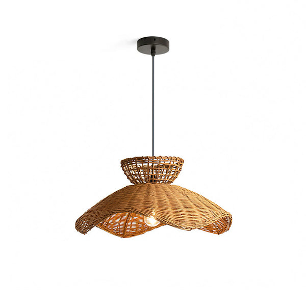Raviraine Rattan Wave Pendant Light