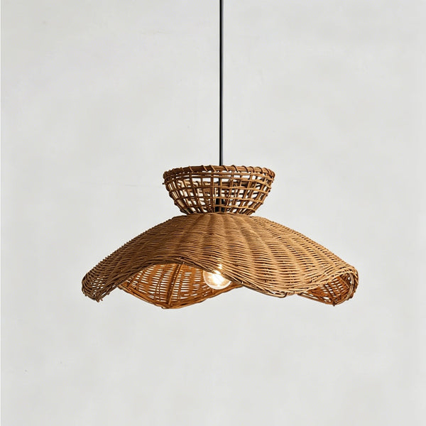 Raviraine Rattan Wave Pendant Light