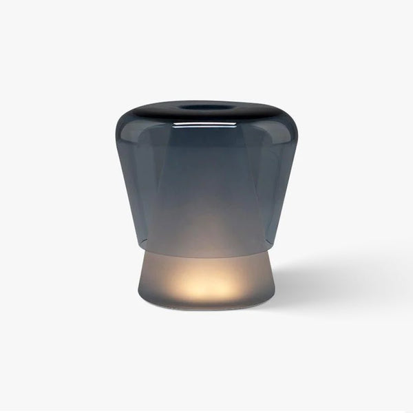 Aurnoril Smoky Glass Table Lamp