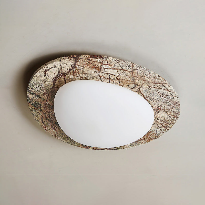 Cishaora White Marble Ceiling Lamp