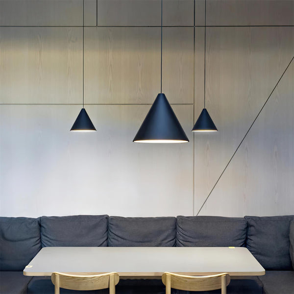 Pendant Light Black Cone Shade Industrial
