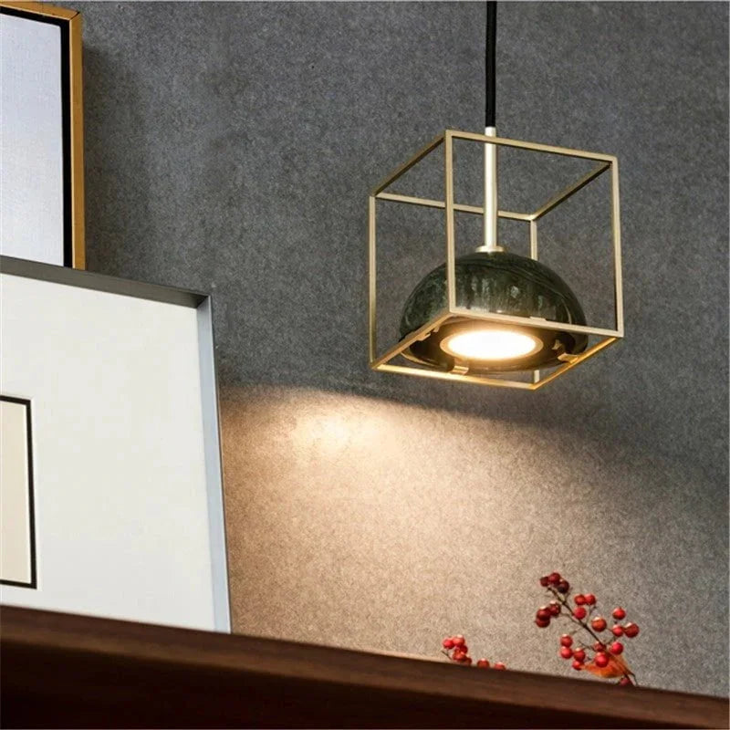 Travertine Cone Pendant Light