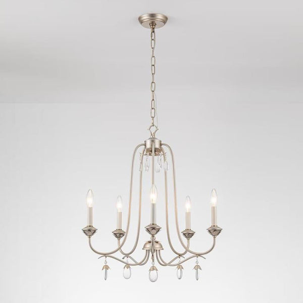 Ocara Vintage Industrial Luxury Brass Crystal Chandelier