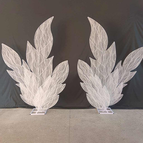 LED Floor Lamp Cloth Maple Leaves for Wedding, Two Pieces