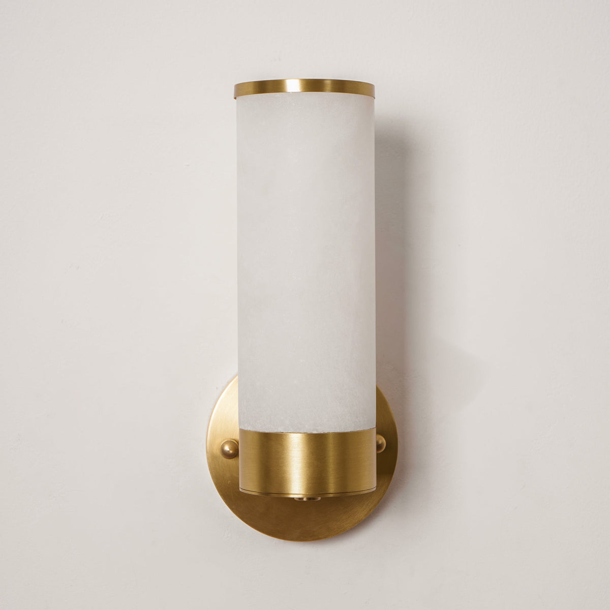 Olvynis Brass Alabaster Wall Lamp