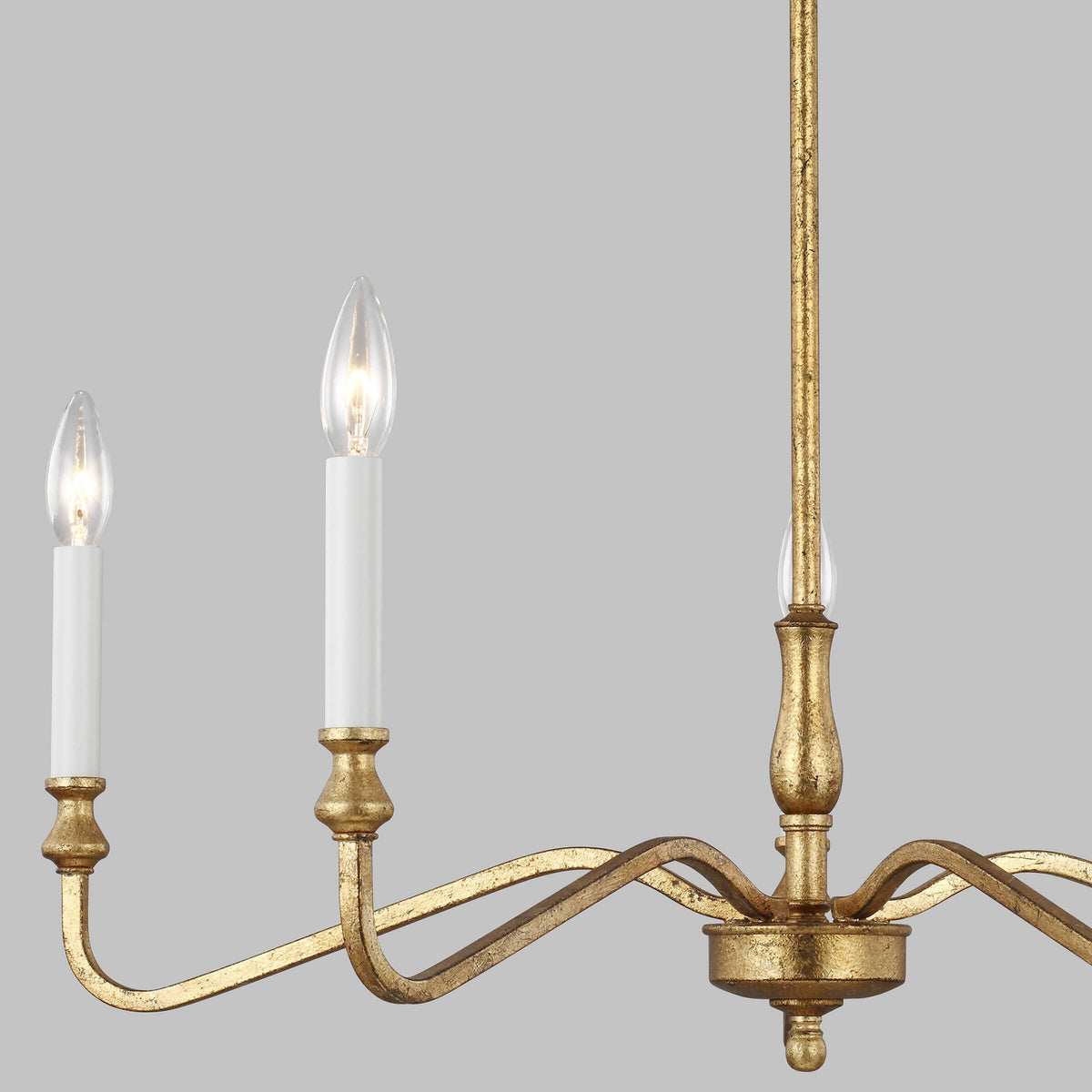 Ulsilus Vintage Industrial Brass Chandelier