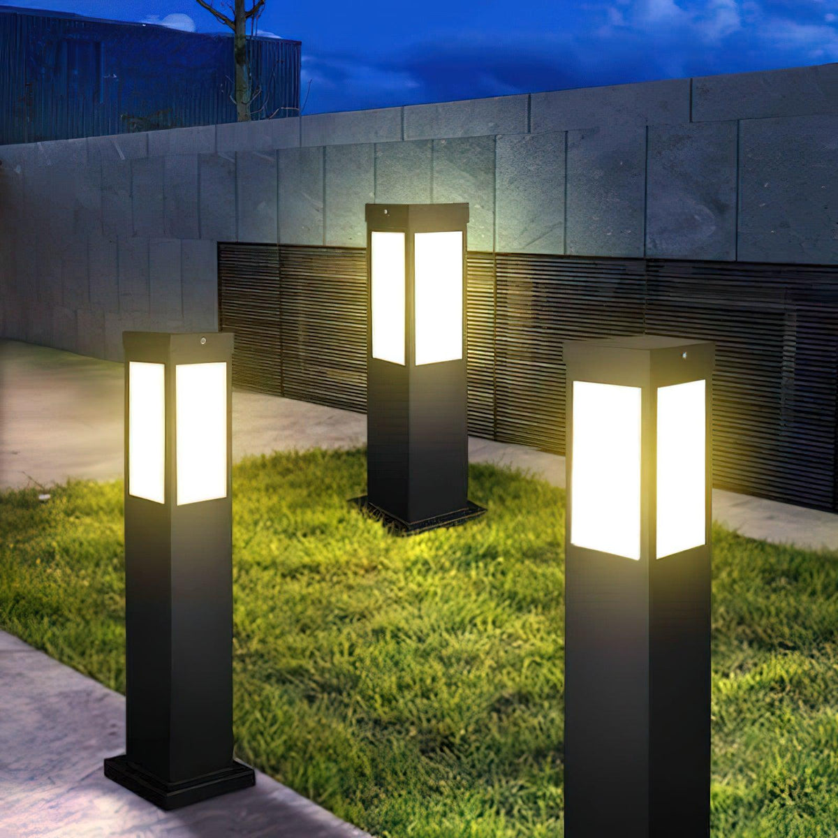 Lantern Column Outdoor Bollard Light