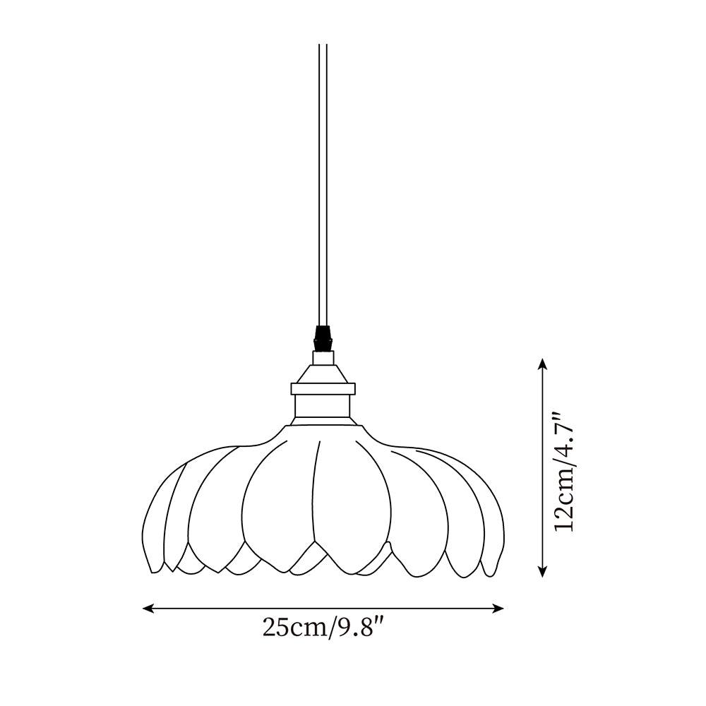 Limea Green Glass Flower Pendant Light