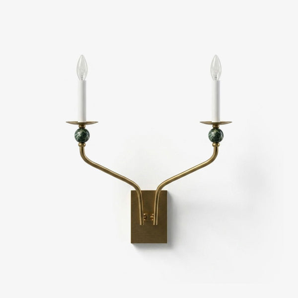 Laurel Branching Brass Sconce