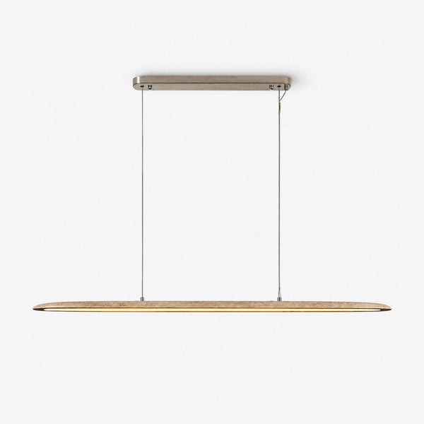 Ledge Travertine Linear Pendant Lamp