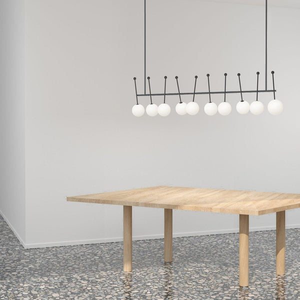Vavele Vintage Industrial Straight Glass Pendant Lamp