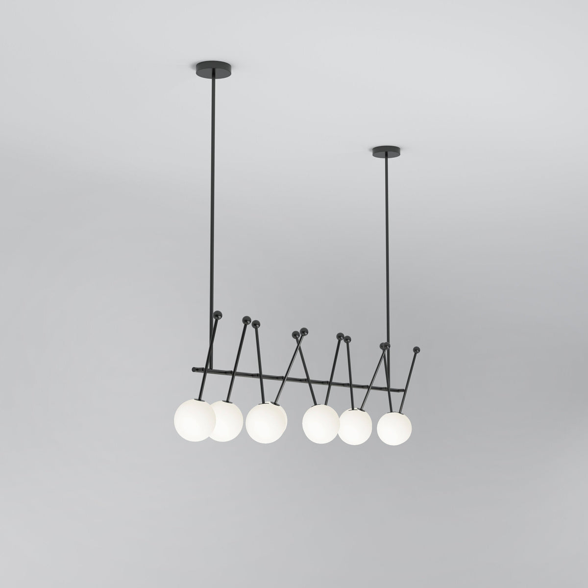 Vavele Vintage Industrial Straight Glass Pendant Lamp