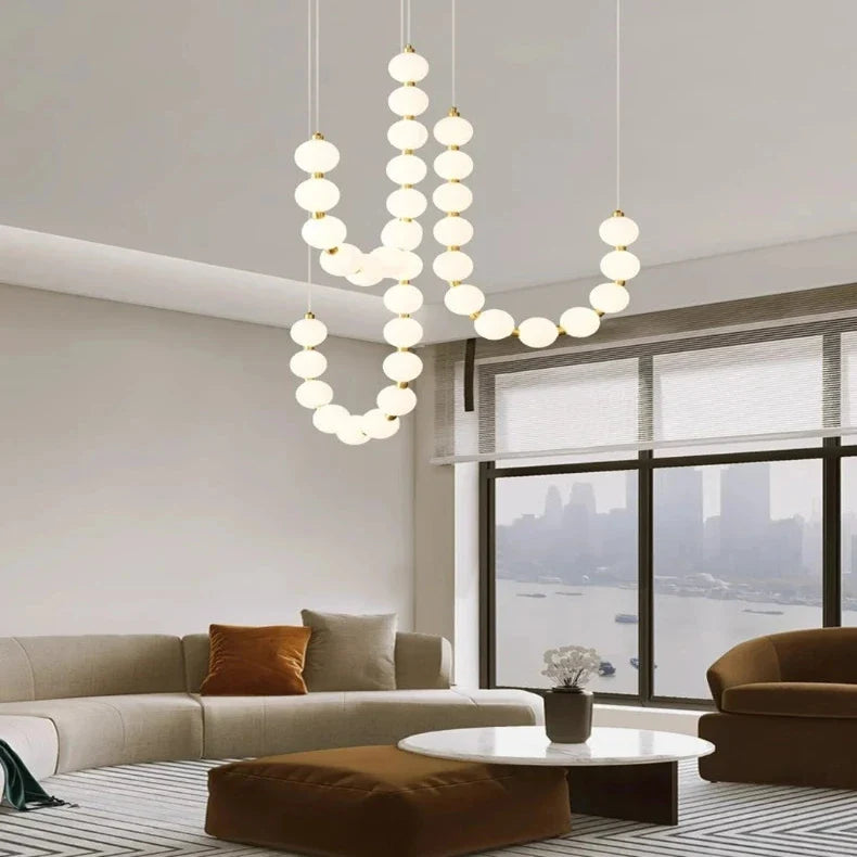 Lexi Modern Acrylic Orb Chandelier