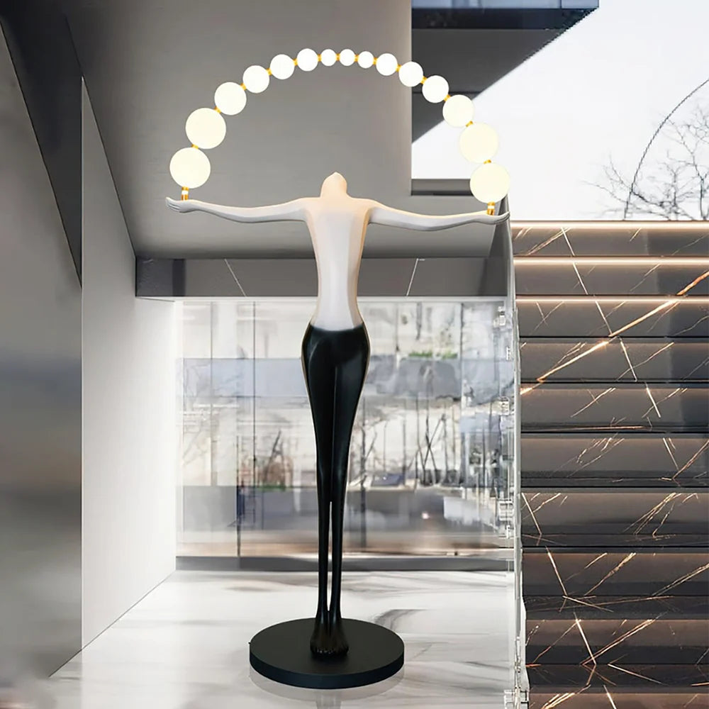 Liberty Sculpture Figure Floor Lamp