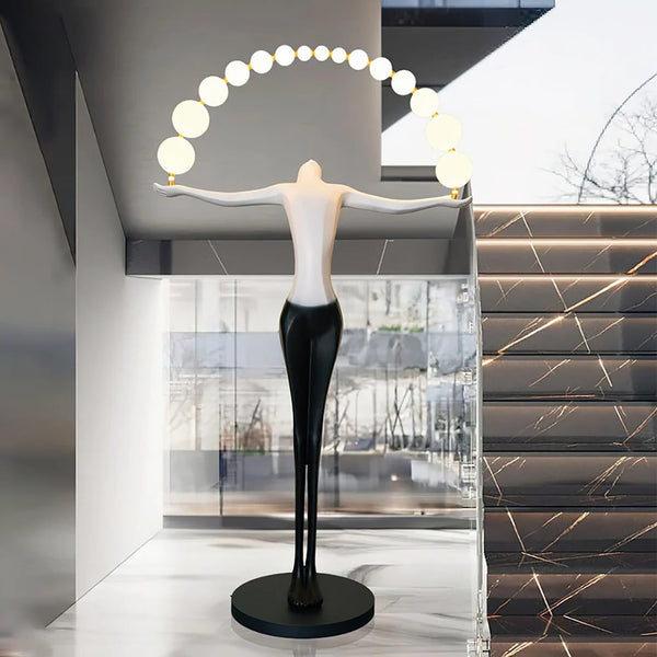 Liberty Sculpture Figure Floor Lamp
