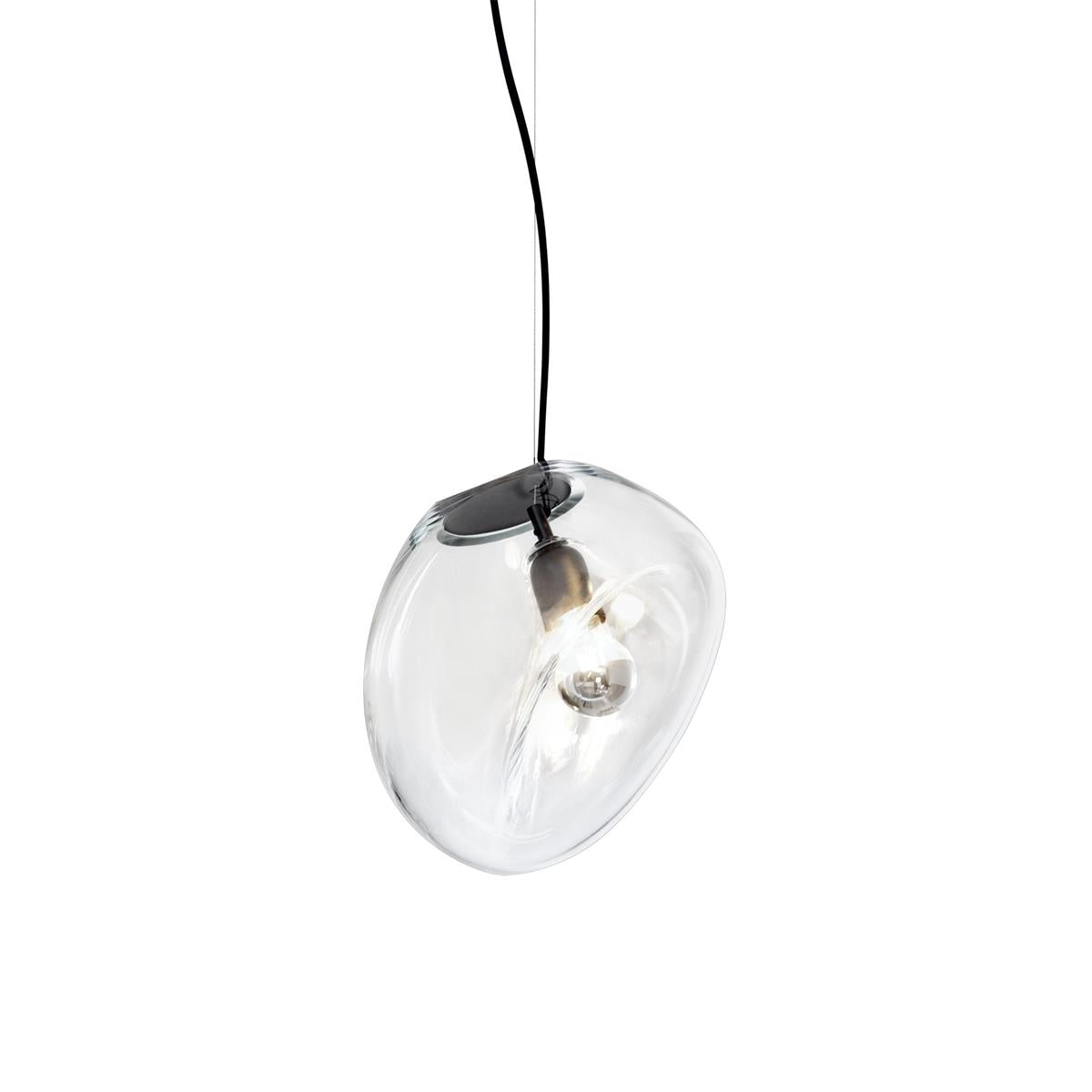 Lymara Black Glass Pendant Light
