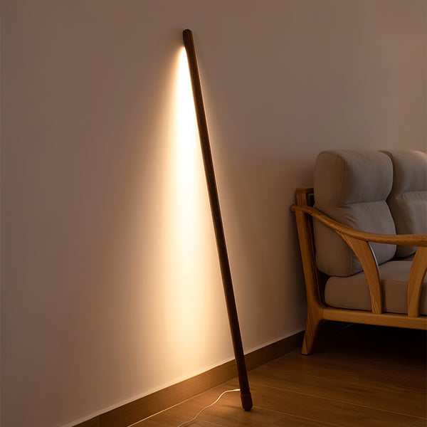 Echo Linear Modern Wood Floor Lamp