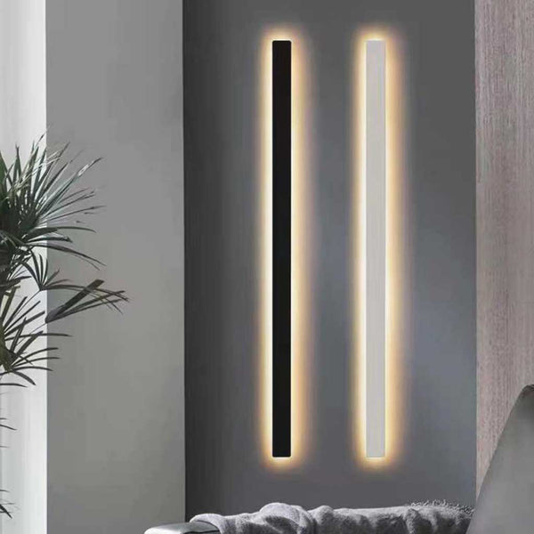 Wall Lamp Light Bar Minimalist Aluminum Linear LED, Black/White