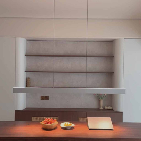 Linear Pendant Light Bright Dimmable LED Up & Down, Silver