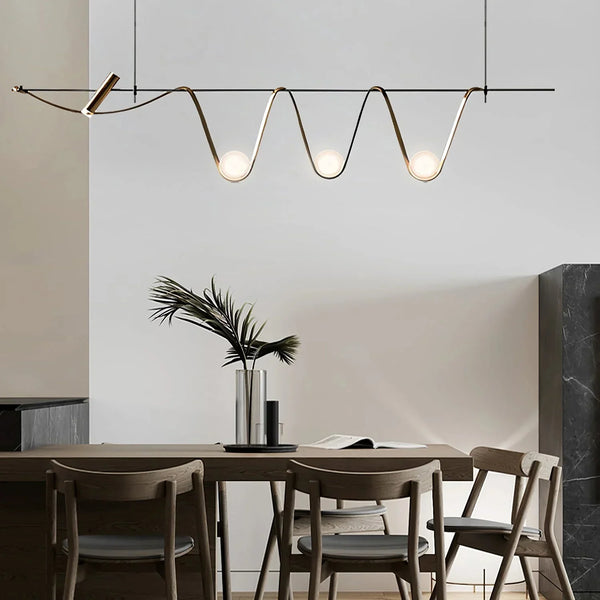 Linear Island Chandelier
