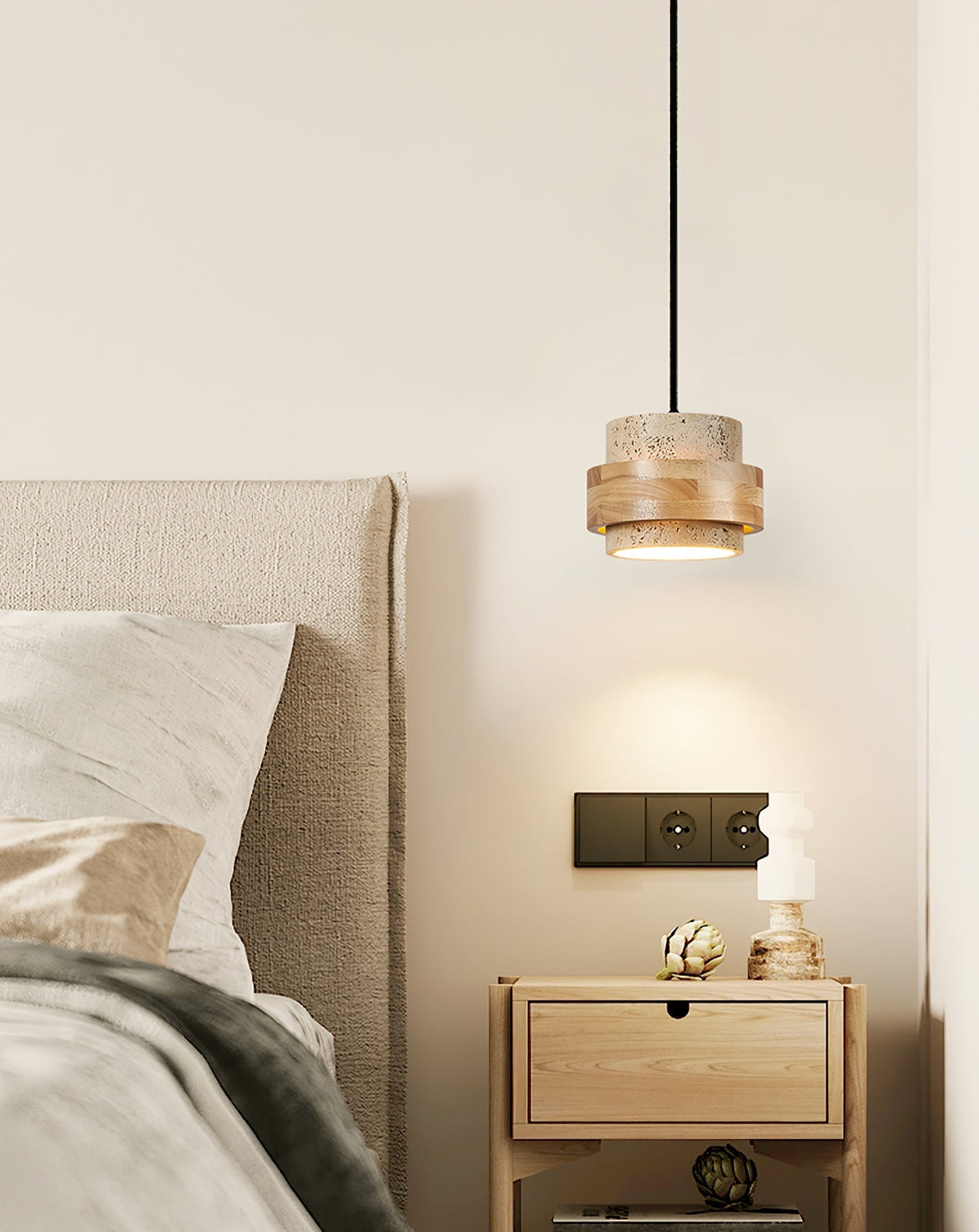 Liora Travertine Pendant Light