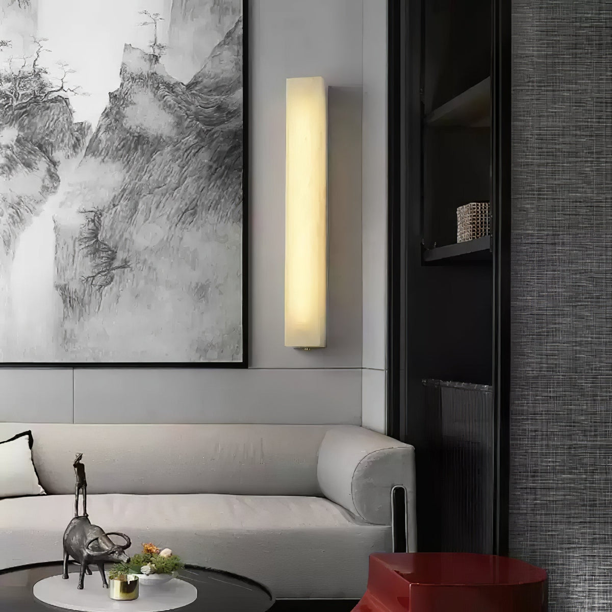 Wall Lamp Vanity Light Marble Cuboid LED