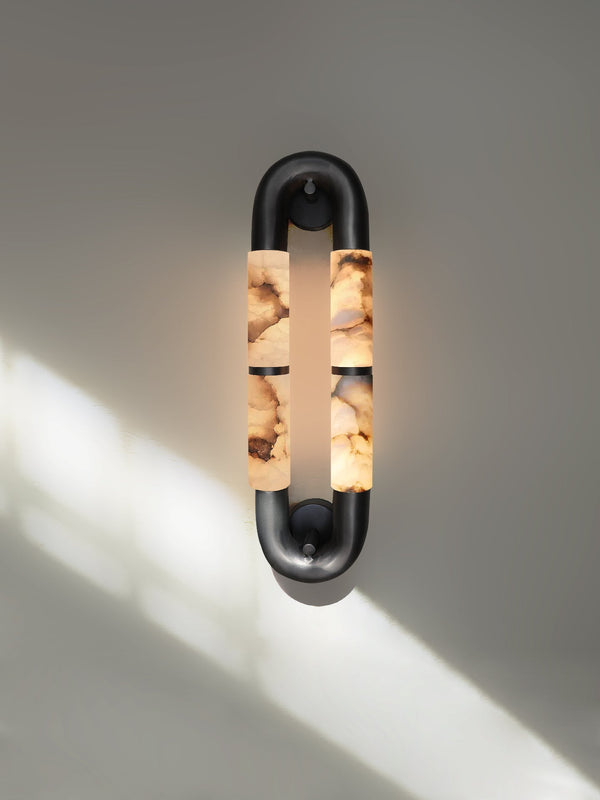 Luma Arc Twin Alabaster Sconce