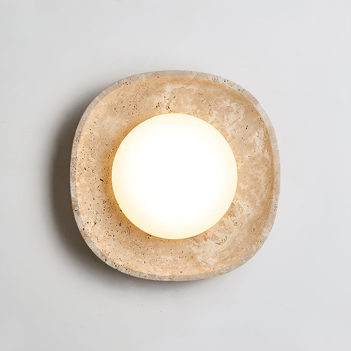 Luma Travertine Ceiling Light