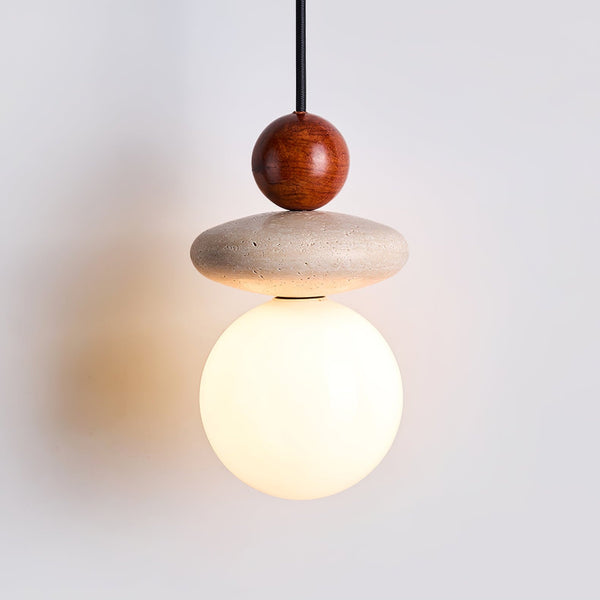 Lumi Travertine Pendant Light