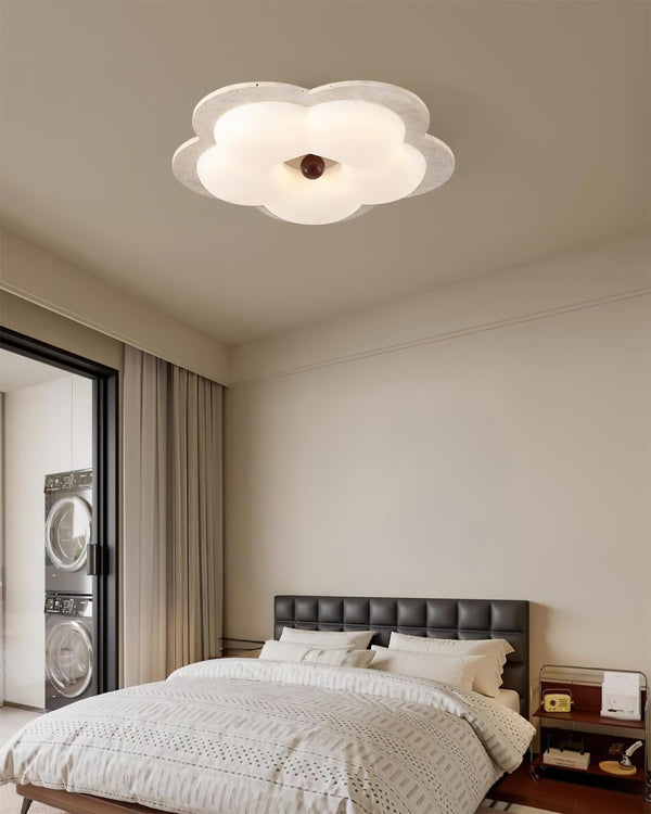 Riita Flower Ceiling Light Travertine