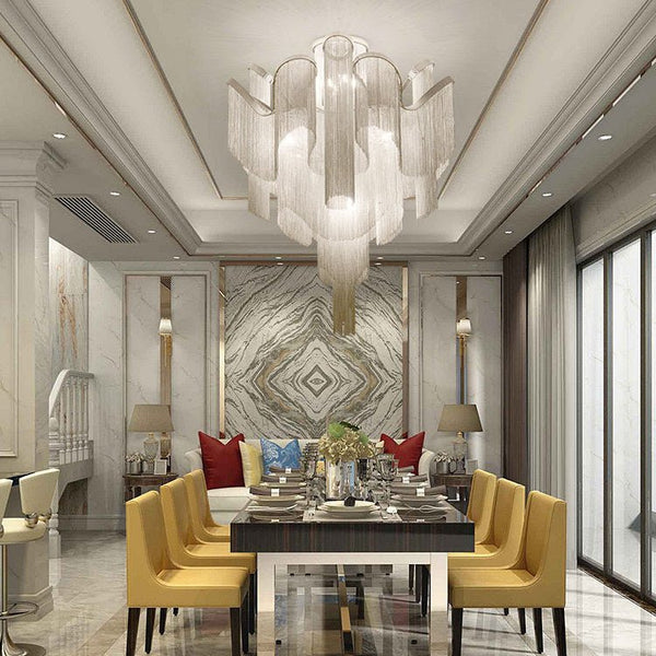 Luminous Cascade Chain Ceiling Light