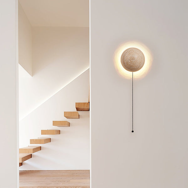 Luna Travertine Wall Light
