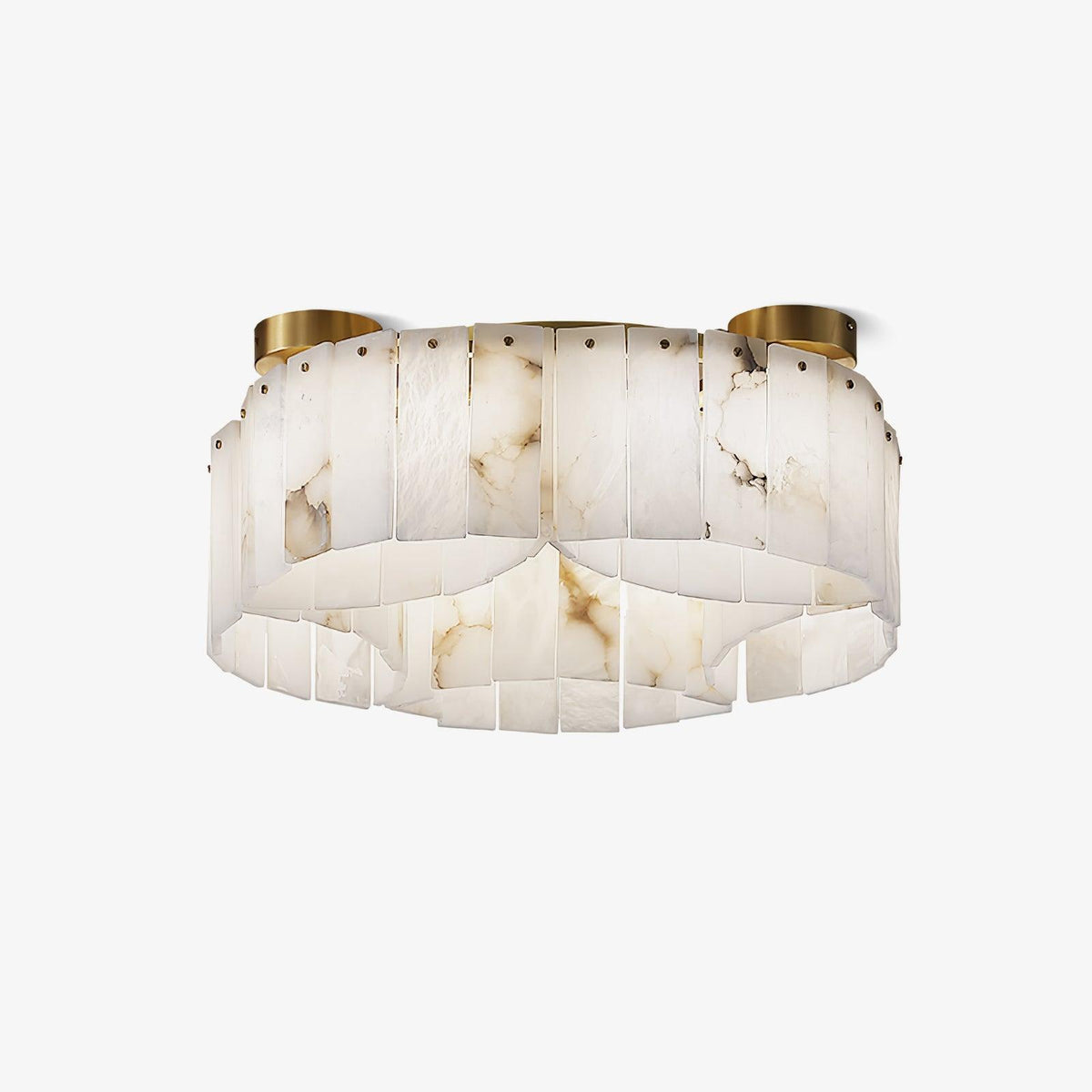 Alabaster Modern Brass Ceiling Lamp
