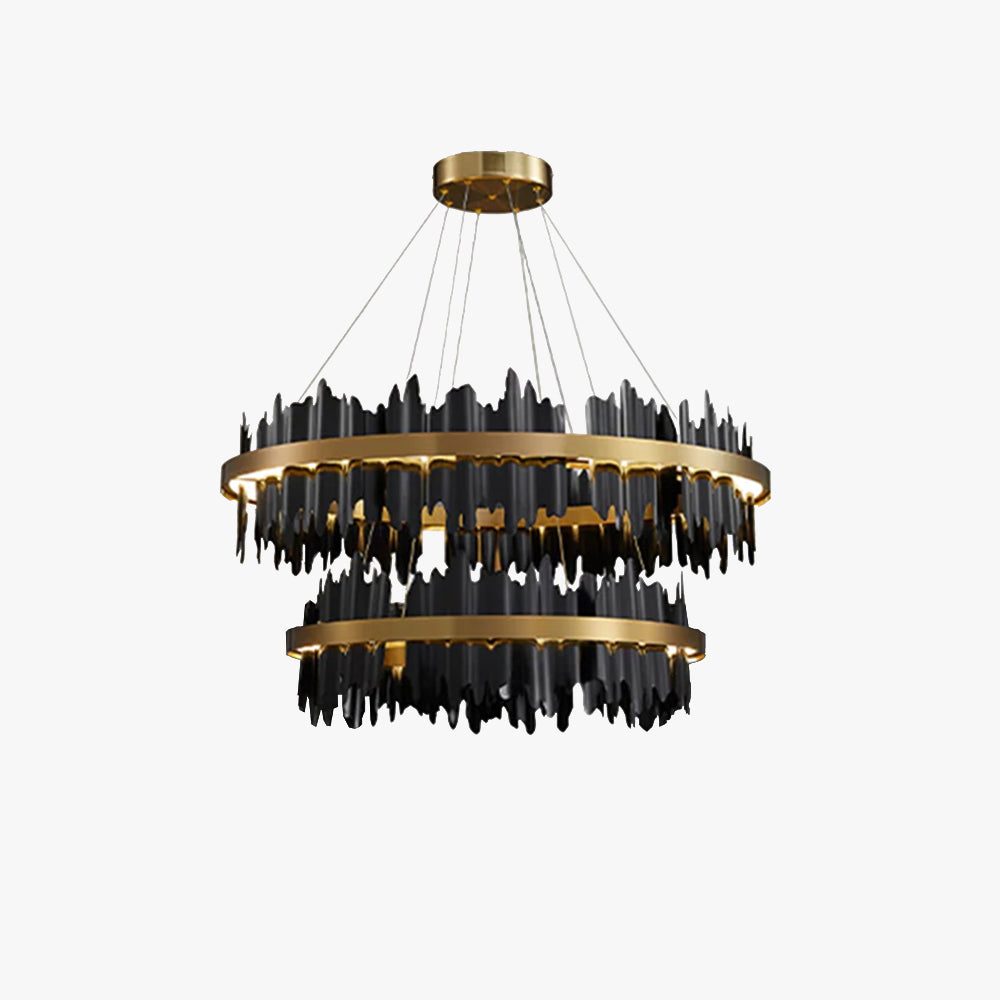 Modern Luxe Ring Brass Chandelier Light