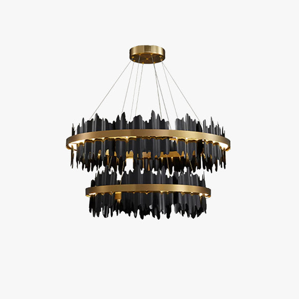 Modern Luxe Ring Brass Chandelier Light