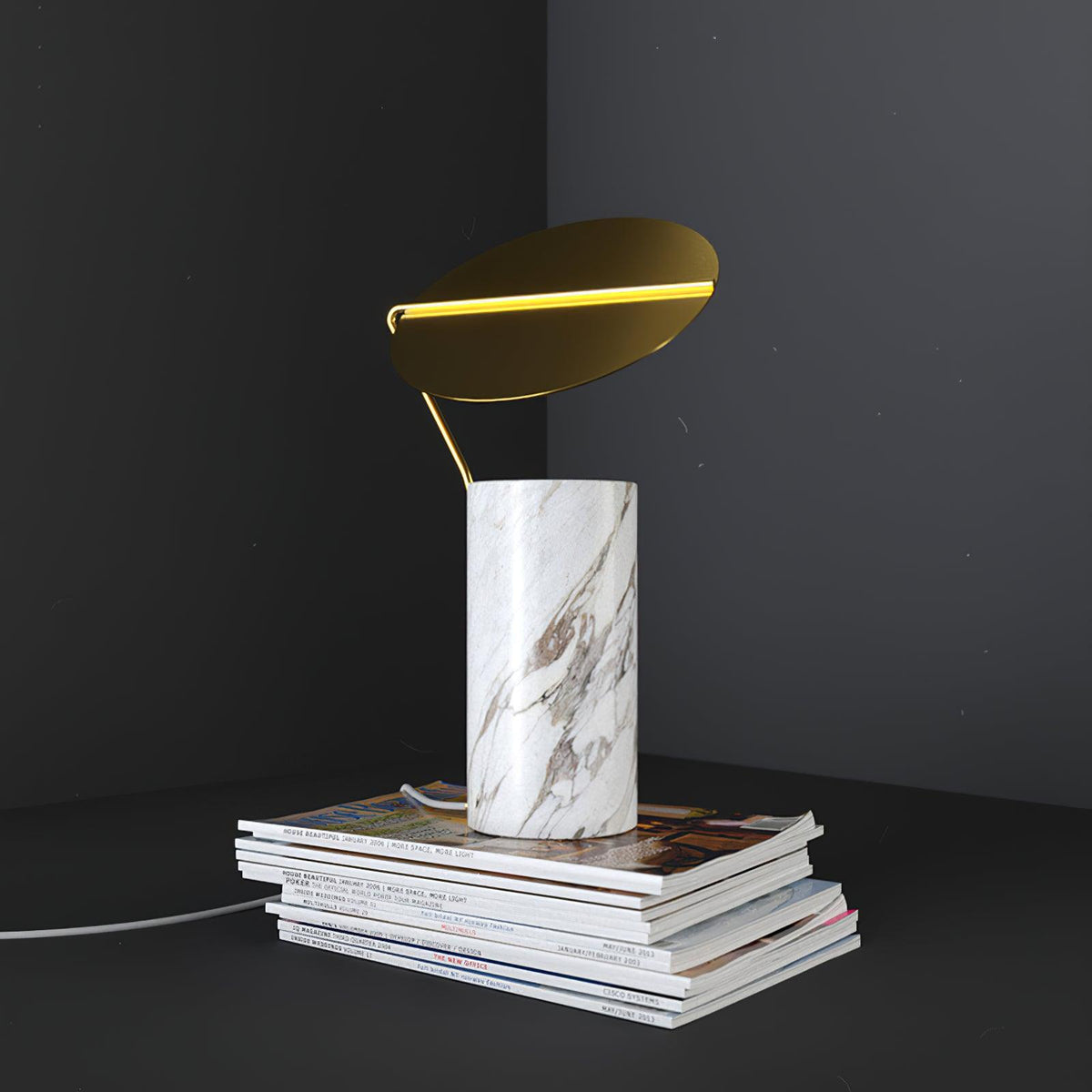 Marble Coffee Table Lamp