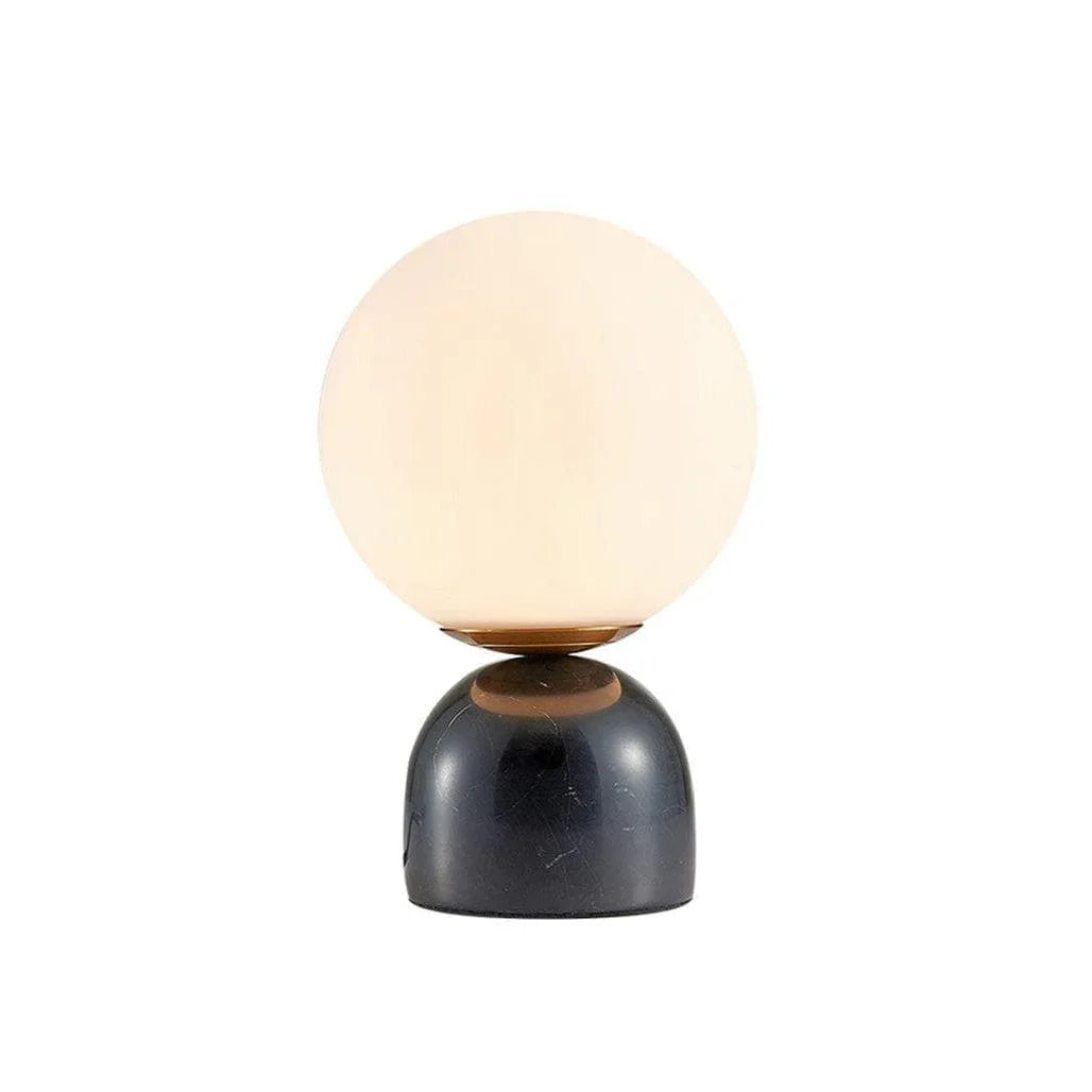 Round Alabaster Table Lamp