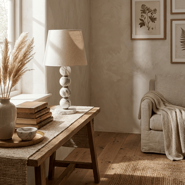Marble Sphere Table Lamp
