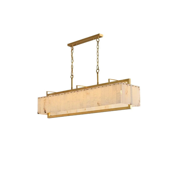Marble rectangular chandelier
